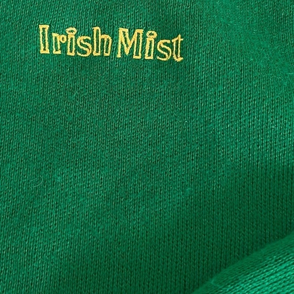 PINE STATE Vintage V-Neck Green Embroidered Irish Mist Sweater Size XL - Picture 7 of 8